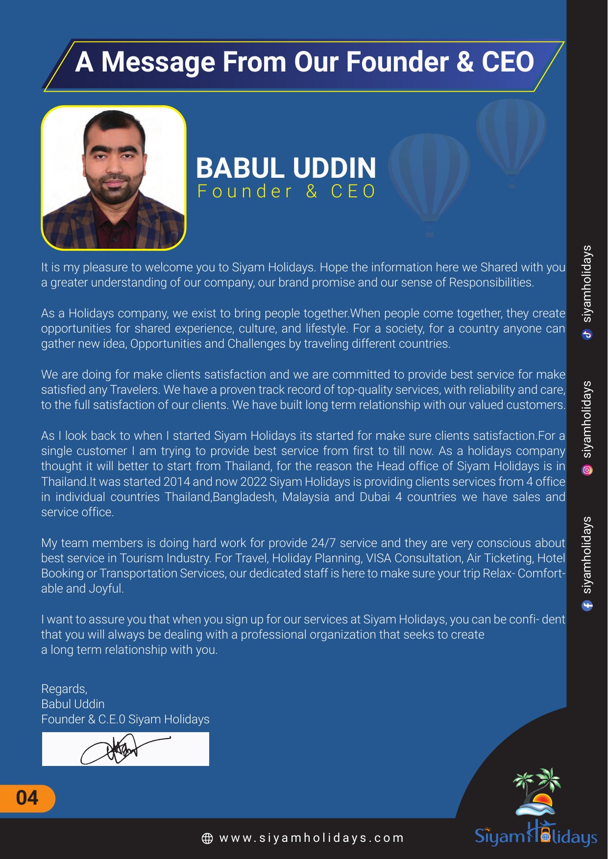 CEO Message